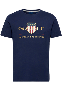GANT Gold Shield S/S Logo Tee Navy