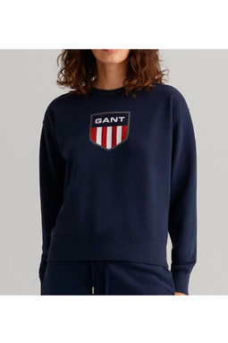 GANT Women Retro Shield Sweatshirt Navy