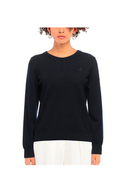 GANT Women Tonal Logo Knit Navy