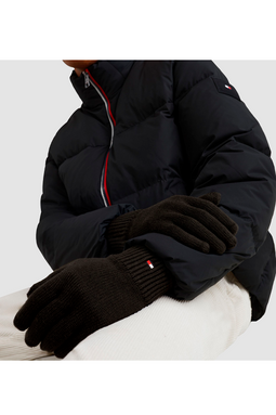 Tommy Hilfiger Pima Knit Gloves Black