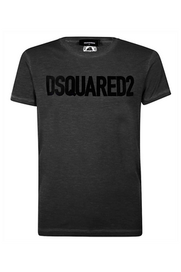 Dsquared2 Blackout Logo Tee Grey - Luxivo 