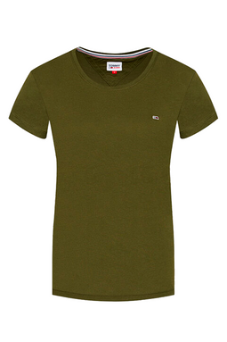 Tommy Hilfiger Women Regular Logo Tee Army