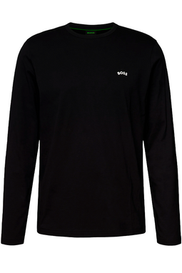 Hugo Boss L/S Tee Curved Logo Black