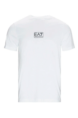 Armani EA7 Box Logo S/S Tee White