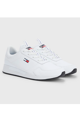Tommy Hilfiger Leather Logo Trainers White