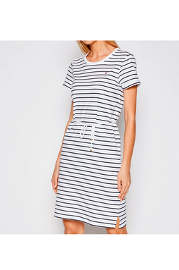 Tommy Hilfiger Women Cotton Dress Drawstring Stripe