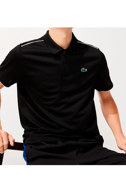 Lacoste Sport Pique S/S Polo Black