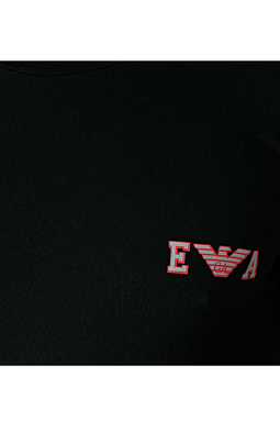 Armani Slim L/S Tee Emporio Logo Black