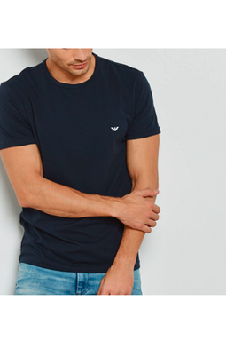 Armani 2-Pack Tee Contrast Logo White/Navy