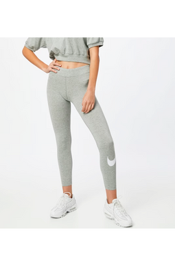 Nike Women Full Length Leggings Swoosh Logo Grey