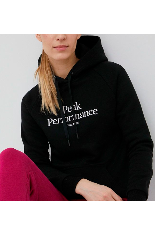 Peak performance logo hoodie dam sales