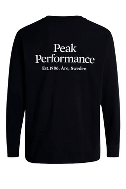 Peak Performance L/S Tee Backprint Black