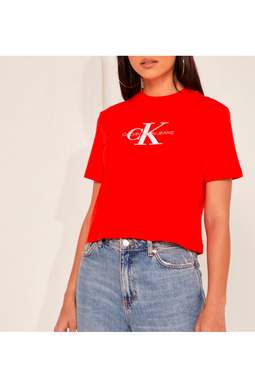 Calvin Klein Women True Icon Tee Red