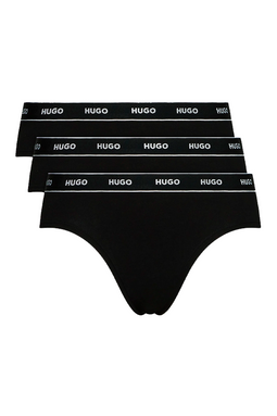 Hugo Boss Women Logo Briefs 3-Pack Black