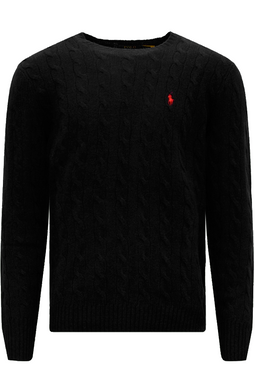 Ralph Lauren Cable Knit Pullover Black