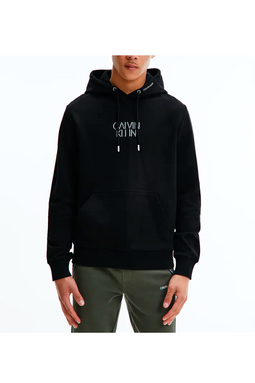 Calvin Klein Essential Shadow Logo Hoodie Black