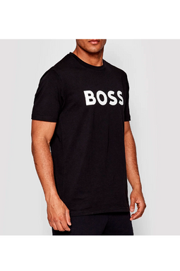 Hugo Boss Thinking Logo Tee Black