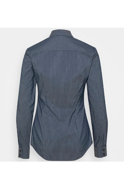 Tommy Hilfiger Women Slim Stretch Poplin Shirt Dark