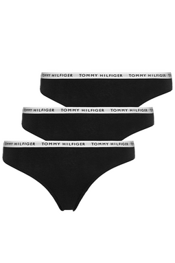 Tommy Hilfiger Women Thong 3-Pack Essential Black