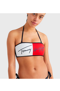 Tommy Hilfiger Women Bandeau Bikini Top Navy