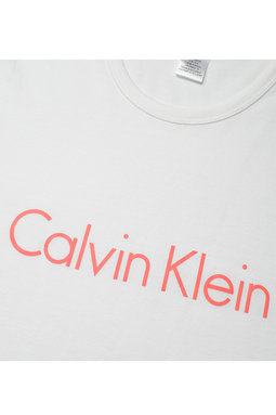 Calvin Klein Women S/S Crew Neck Tee White Grape
