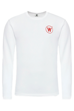 Wood Wood AA Circle Logo L/S Tee White